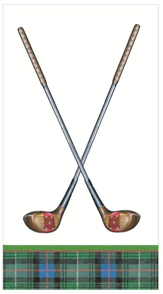 Caspari Golfing Guest Towels