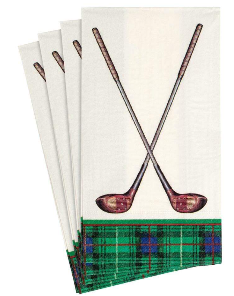 Caspari Golfing Guest Towels