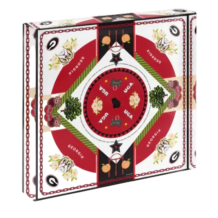 Georgia Bulldog Acrylic Block Scarf Art