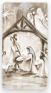 Christmas Nativity Tea Towel