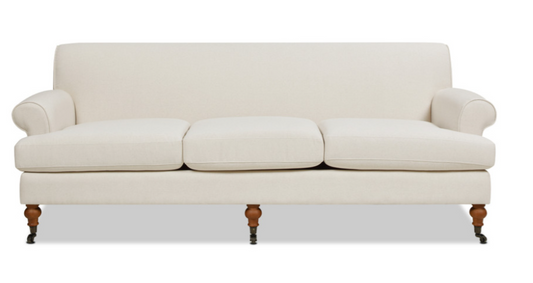 White Tight Back Sofa
