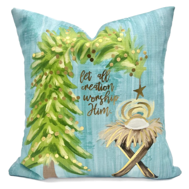 All Creation Manger Pillow