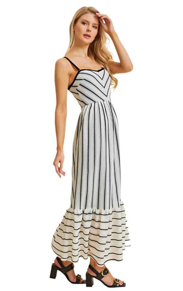 Black and White Long Dress