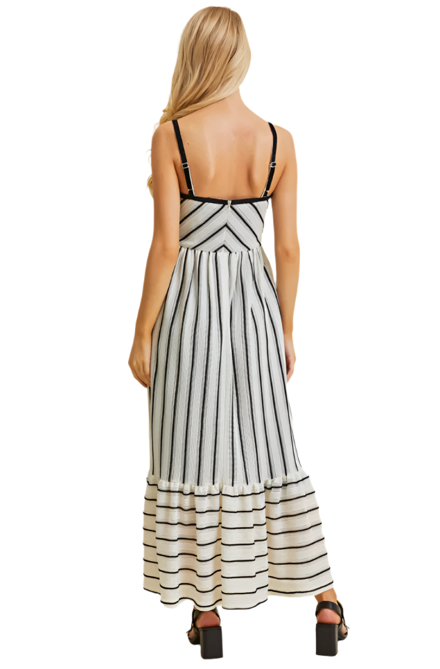 Black and White Long Dress