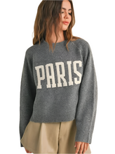 Load image into Gallery viewer, Gray Paris Sweater
