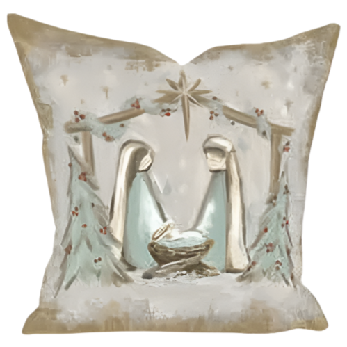 Christmas Manger Pillow