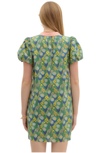 Load image into Gallery viewer, Green Floral Mini Dress
