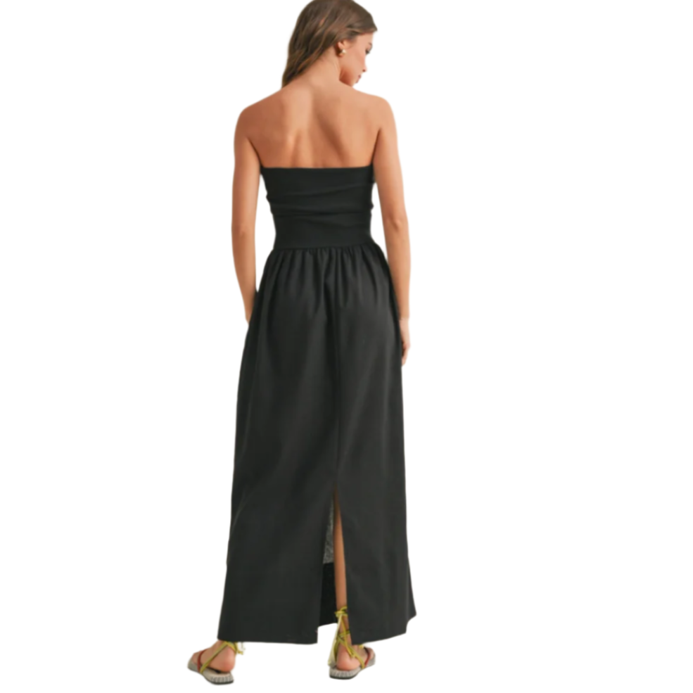Black Strapless Dress