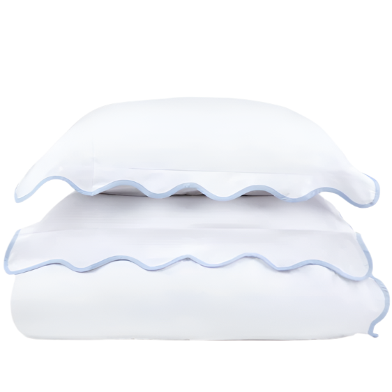 Pippen House Taped Signature Duvet in Cornflower Blue