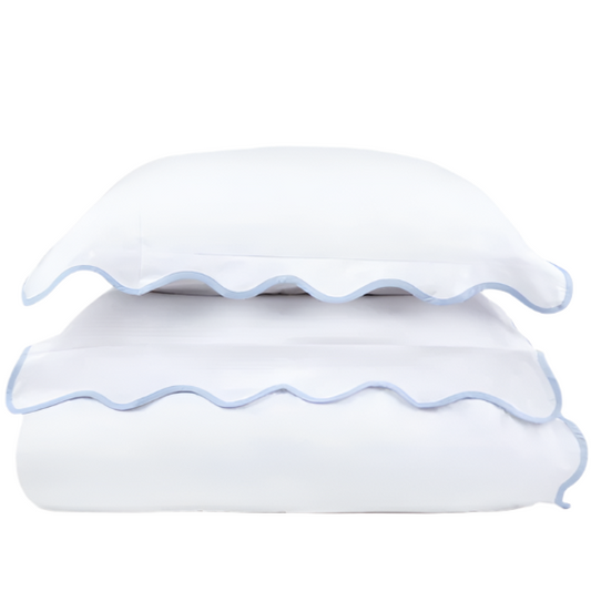 Pippen House Taped Signature Duvet in Cornflower Blue