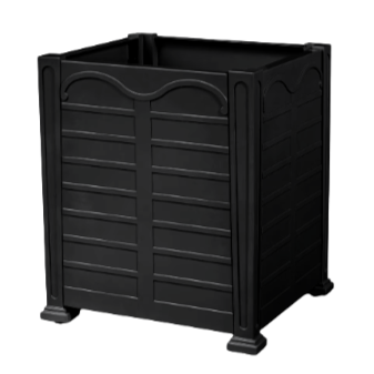 Bay Lake Garden Small Planter Jet Black