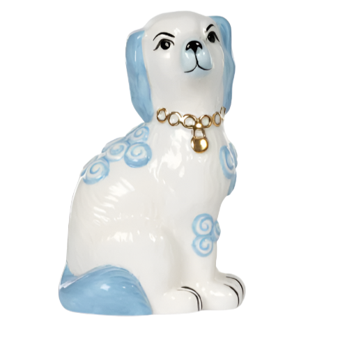 Porcelain Staffordshire Dogs, Set of 2