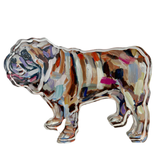 Acrylic Shelfie: Abstract Bulldog