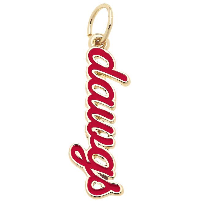 Georgia Bulldogs Enamel Script Charm