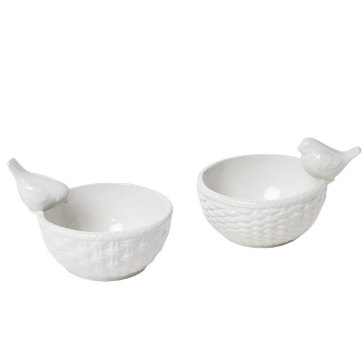 Bird and Basket Tidbit Dish