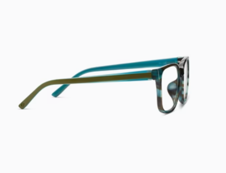 Peepers Sycamore Teal Horn Readers