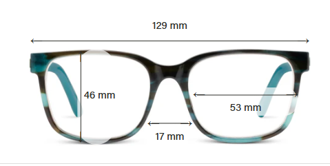 Peepers Sycamore Teal Horn Readers
