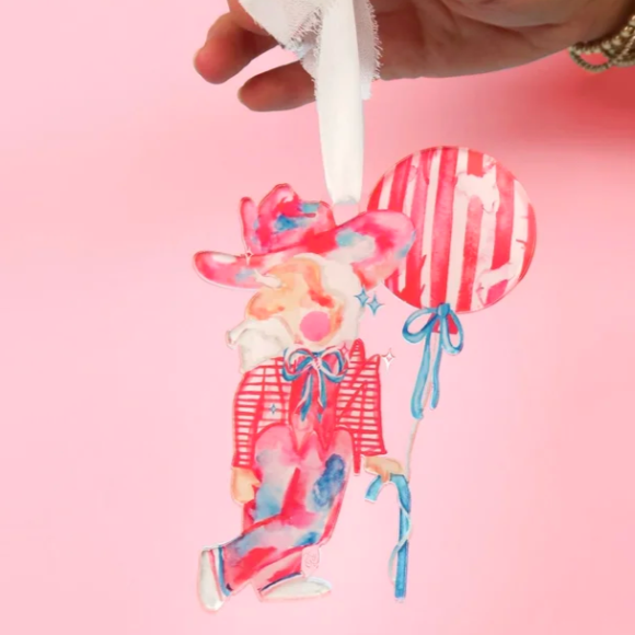 Watercolor Col Reb Ornament