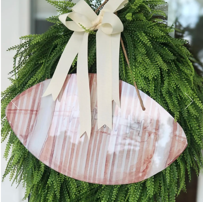 Football Acrylic Door Hanger
