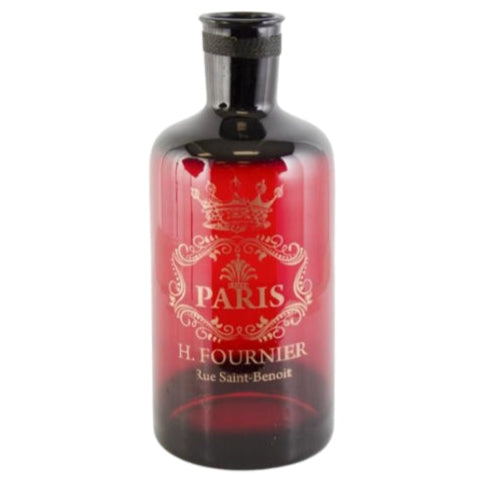 Red Transparent Bottle Vases