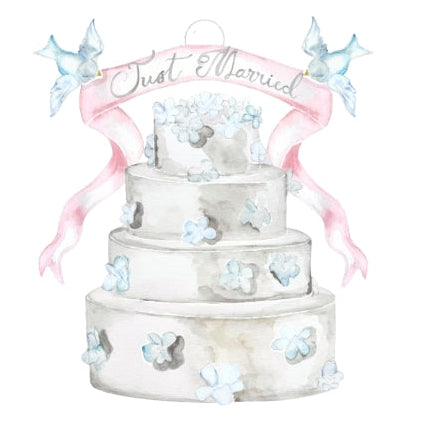 Acrylic Just Married Ornament