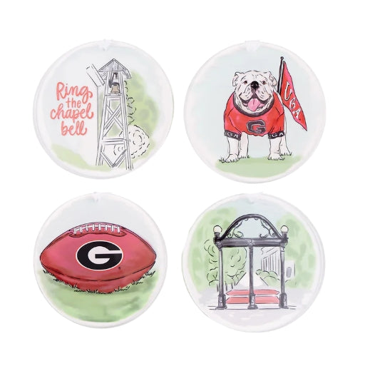 UGA Themed Acrylic Coasters