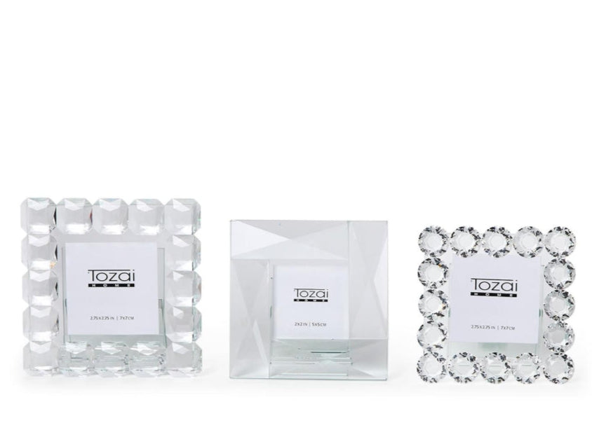 Brilliant Cut 3" x 3" Crystal Photo Frame'