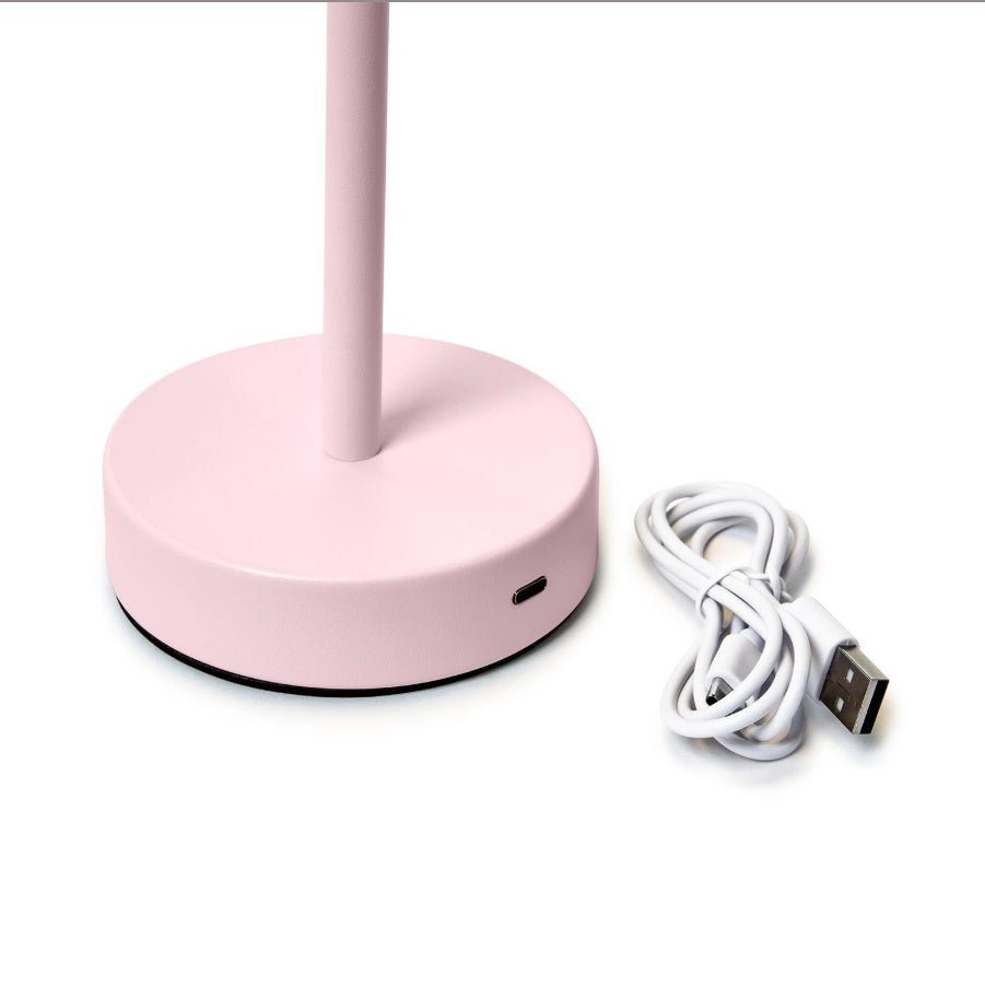 Pink Cordless LED Lamp