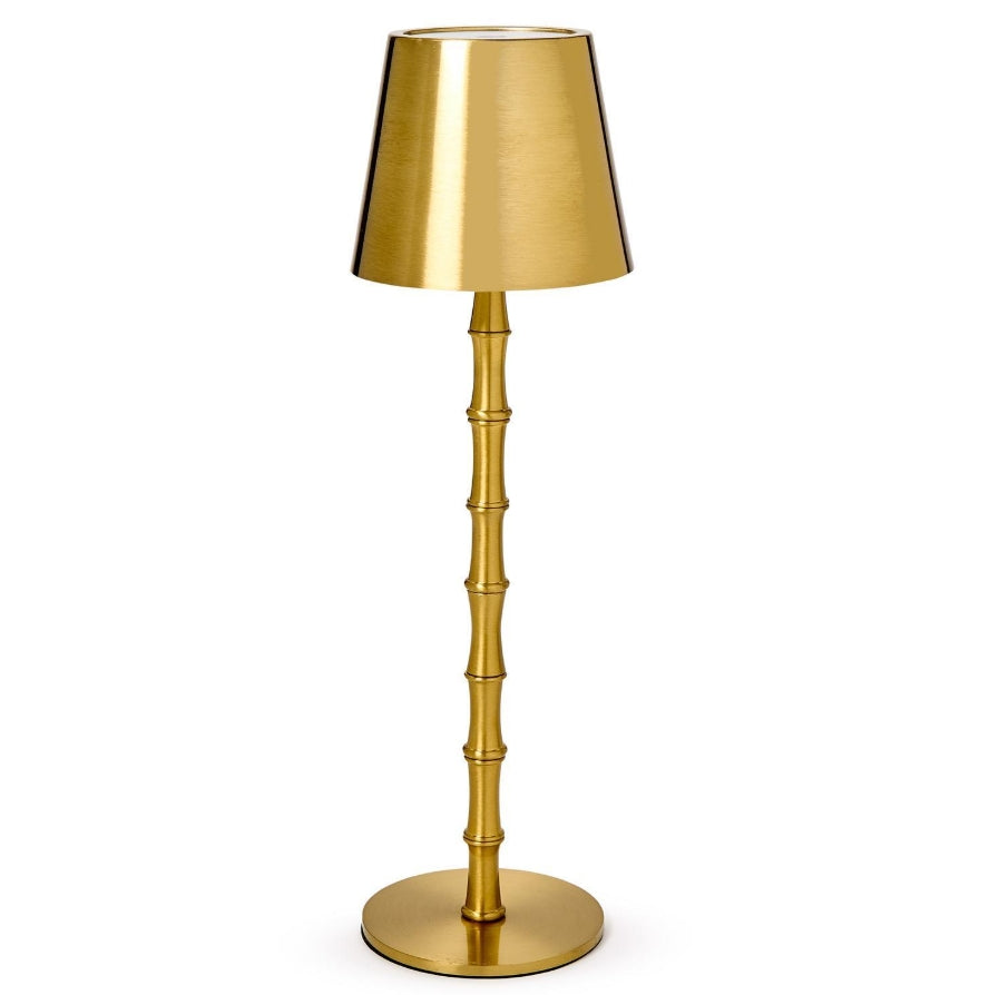 Gold Bamboo Cordless Lamp