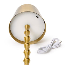 Load image into Gallery viewer, Gold Bamboo Cordless Lamp
