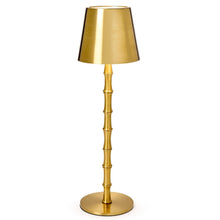 Load image into Gallery viewer, Gold Bamboo Cordless Lamp
