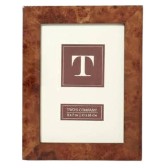 Dark Burled Wood Picture Frame