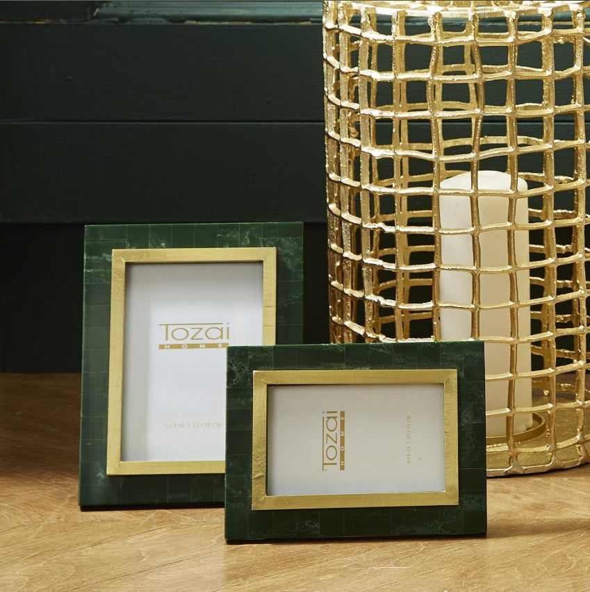 Green and Gold Photo Frame