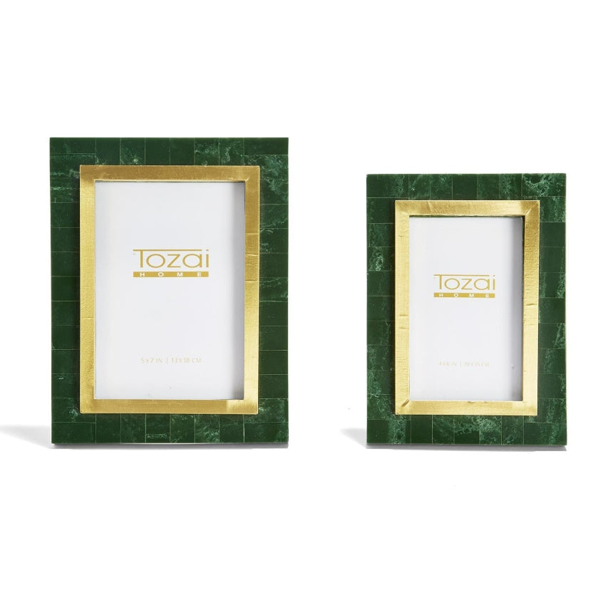 Green and Gold Photo Frame
