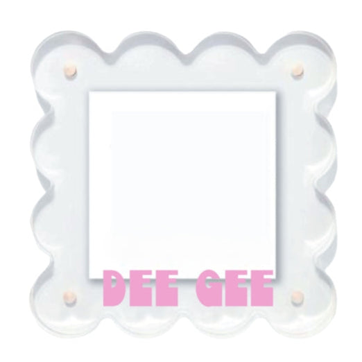 Sorority Scalloped Acrylic Frame