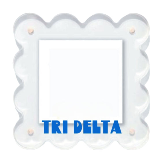 Sorority Scalloped Acrylic Frame
