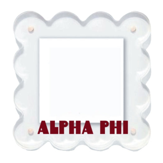 Sorority Scalloped Acrylic Frame
