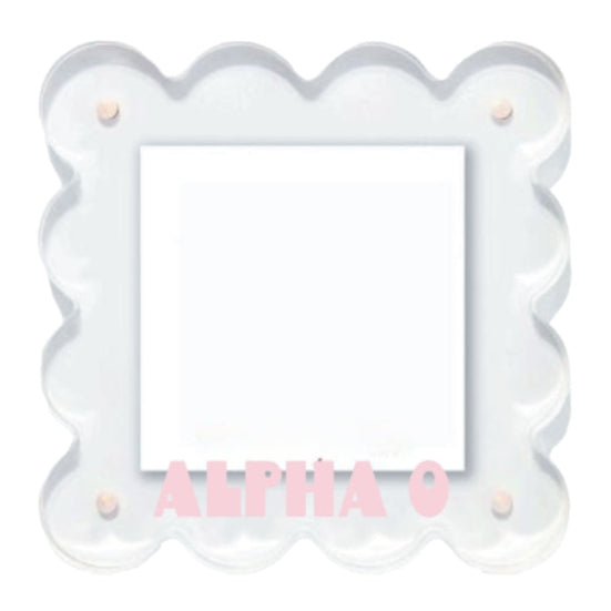 Sorority Scalloped Acrylic Frame