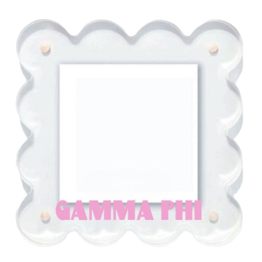Sorority Scalloped Acrylic Frame