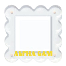Load image into Gallery viewer, Decorative item with &#39;Alpha Gam&#39; text on a white background
