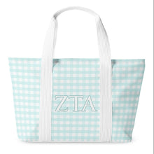 Load image into Gallery viewer, Sorority Gingham Tote Bag
