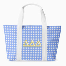 Load image into Gallery viewer, Sorority Gingham Tote Bag
