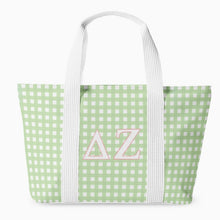 Load image into Gallery viewer, Sorority Gingham Tote Bag
