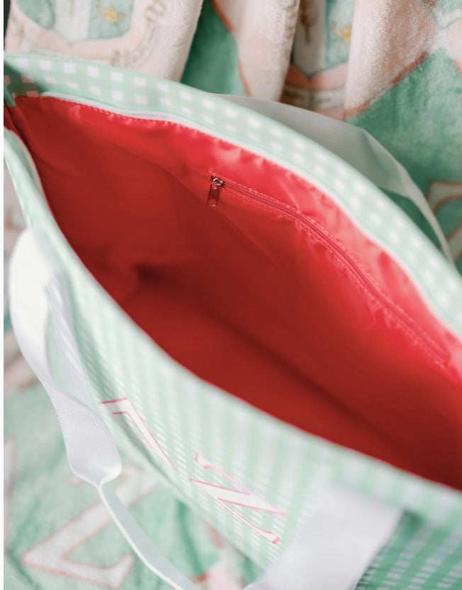 Sorority Gingham Tote Bag