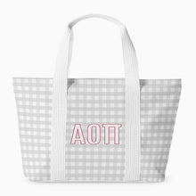 Load image into Gallery viewer, Sorority Gingham Tote Bag
