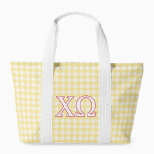 Load image into Gallery viewer, Sorority Gingham Tote Bag
