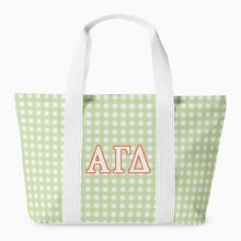 Load image into Gallery viewer, Sorority Gingham Tote Bag
