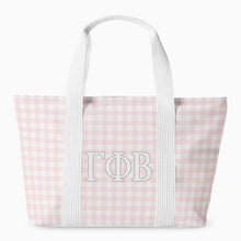 Load image into Gallery viewer, Sorority Gingham Tote Bag

