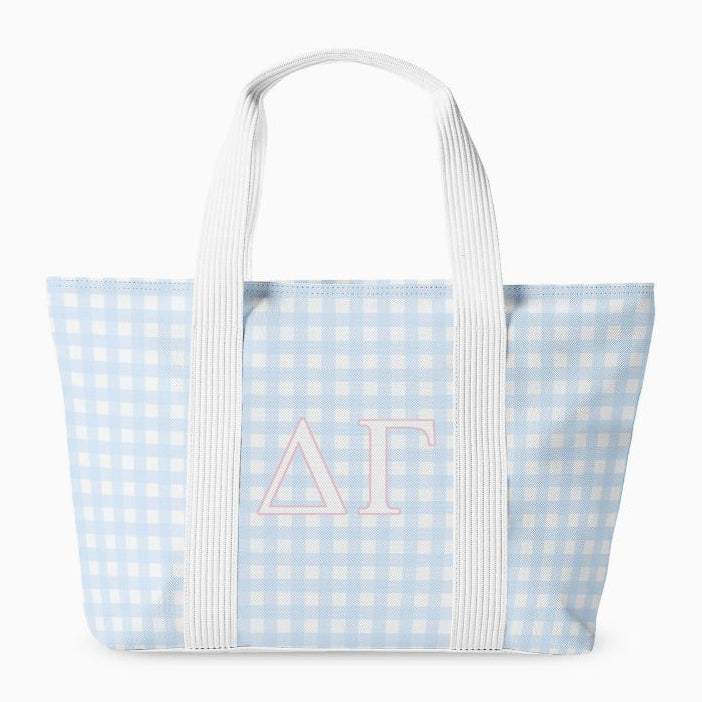 Sorority Gingham Tote Bag