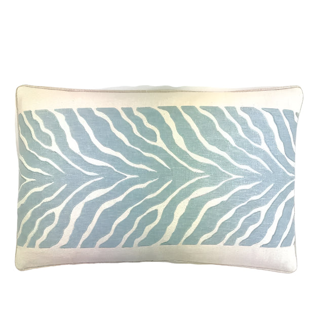 French Blue Kenya Lumbar Pillow